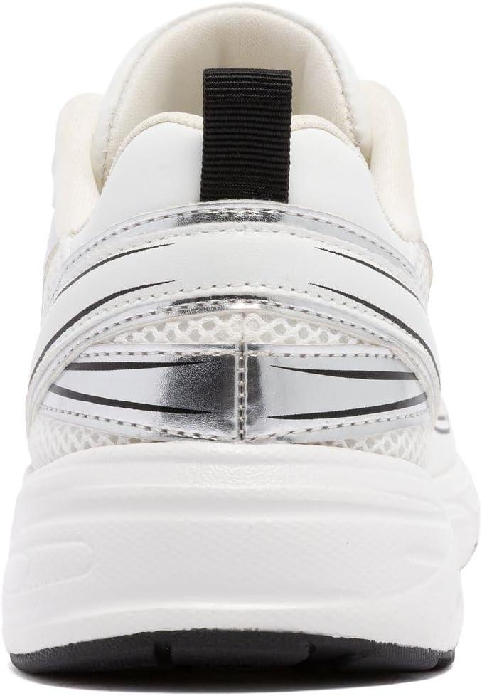 imageNautica Womens Lightweight Athletic Running SneakersWhite Black Silver