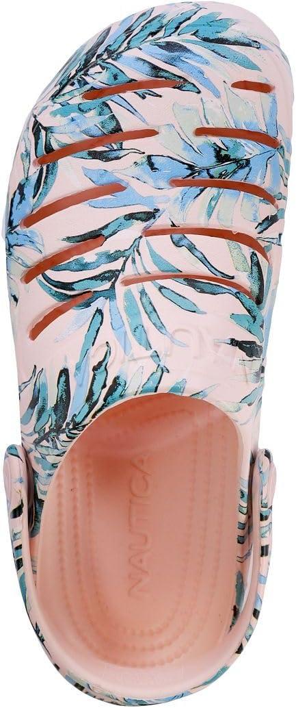 imageNautica Womens River Edge SlipOn ClogsBlush Palm