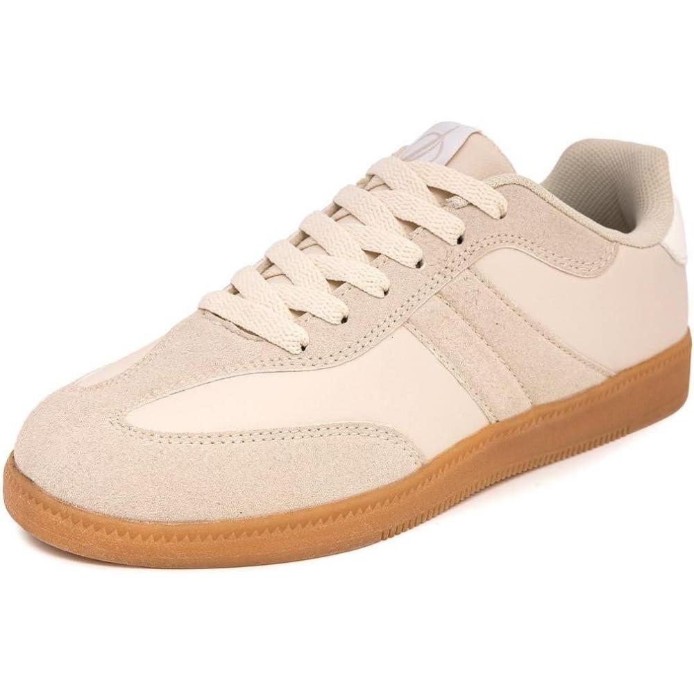 imageNautica Womens Fashion Sneaker Classic Casual Shoe with Soft Cushion Comfort and Durable Gum Bottom Outsole  KeotaCreamkeota
