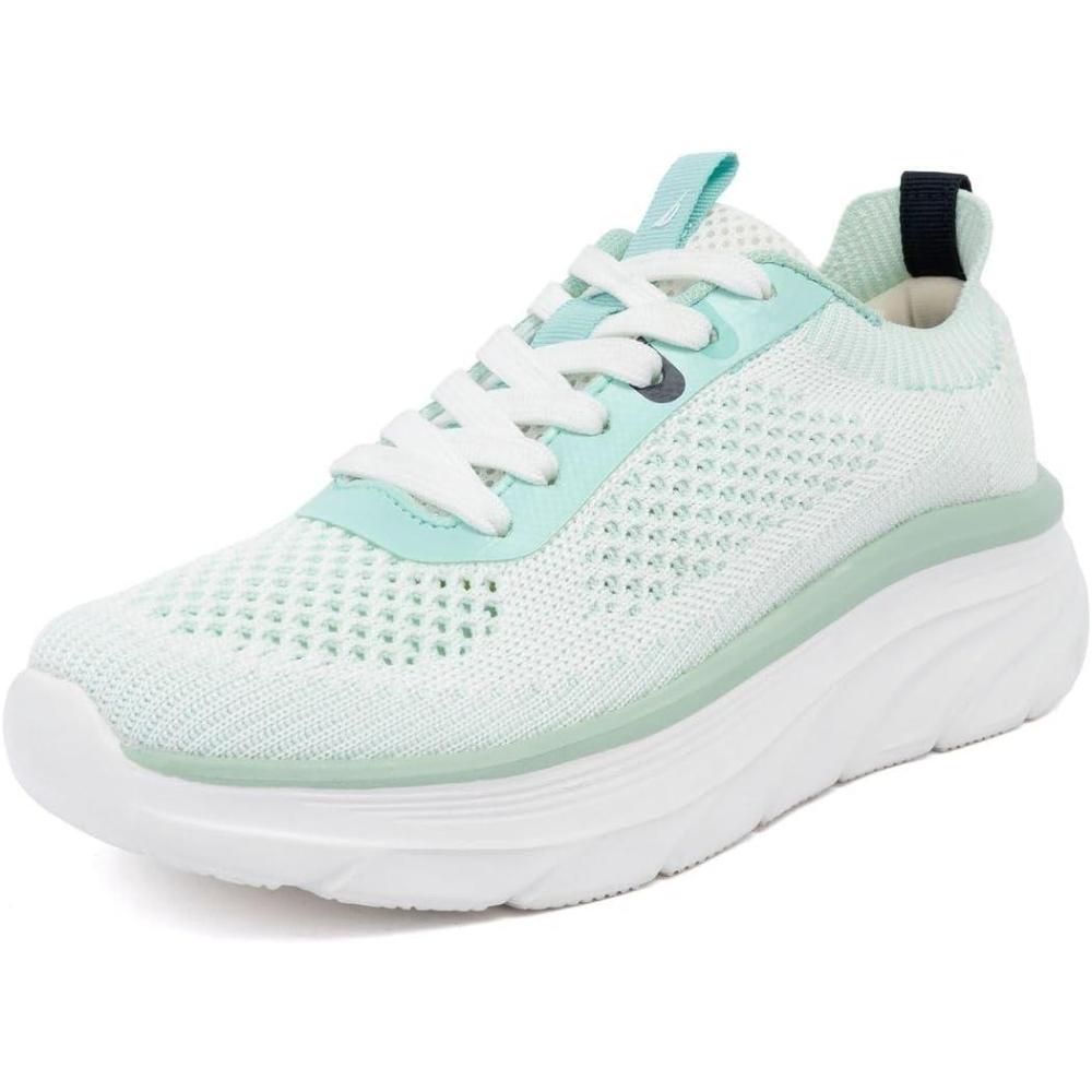 imageNautica Womens Fashion Sneaker LaceUp Running Shoe Casual Max Cushioning Walking Tennis SneakerMintvenera