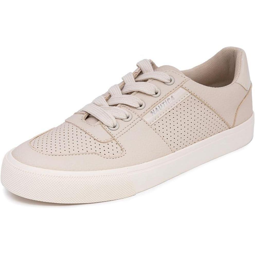 imageNautica Womens LaceUp Platform Fashion Sneakers LowTop Casual Walking amp Tennis Shoes PlatformCreamivywood