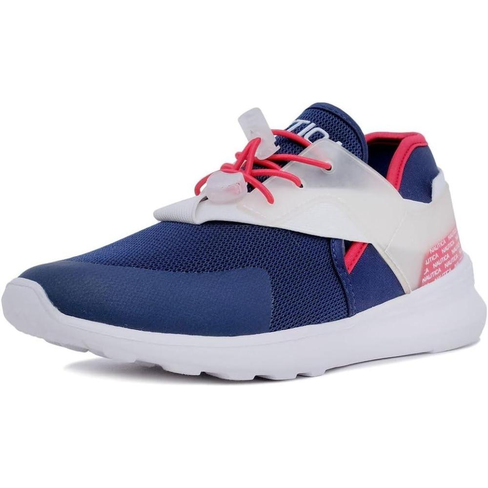 imageNautica Womens SlipOn Sneakers Comfortable Running Shoes Stylish amp Easy to Wear Perfect for Everyday WearRed White Bluelarke