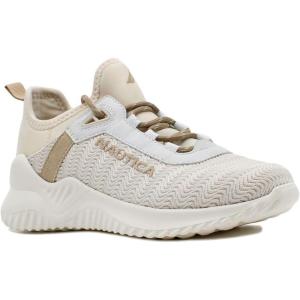 Nautica Women’s Casual Fashion Sneakers – Comfortable Walking Shoes with Knit Upper and Cushioned Support(Danville-nude)