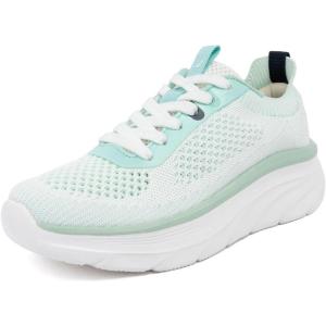 Nautica Women’s Fashion Sneaker Lace-Up Running Shoe Casual Max Cushioning Walking Tennis Sneaker(Mint-venera)