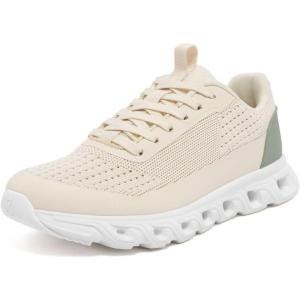 Nautica Women’s Running Shoes Lightweight Athletic Sneakers, Breathable Cushioned Lace-Up Gym Walking & Training Trainers(Sage)