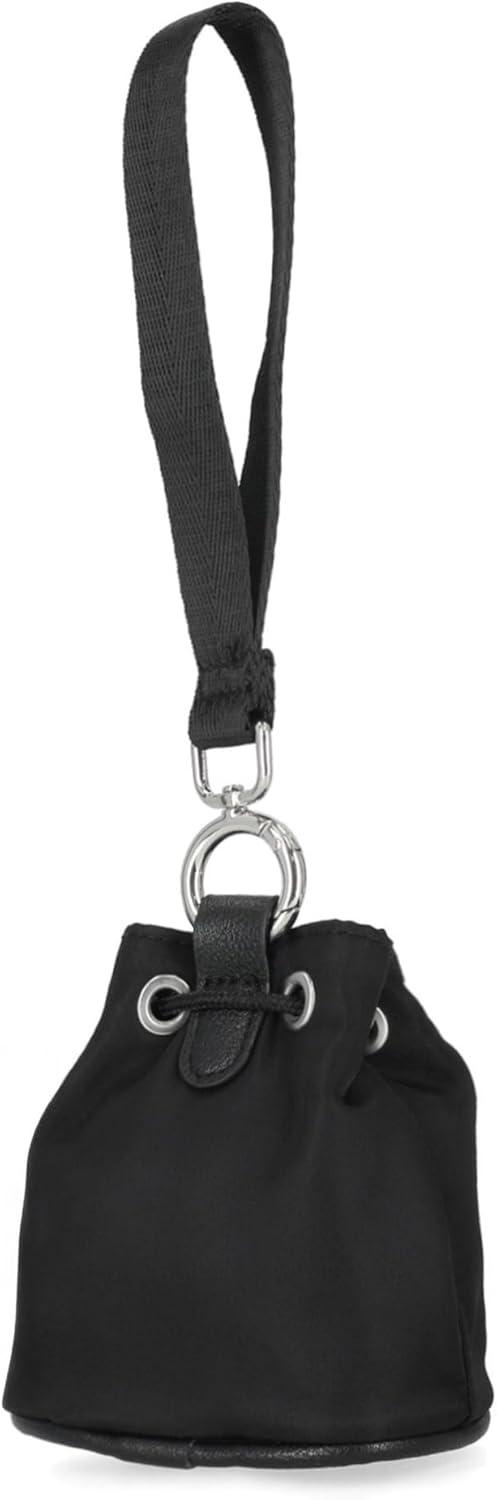 imageNautica Sea Spray Drawstring Wallet Coin Purse Mini Pouch Charm with Wristlet BlackBlack
