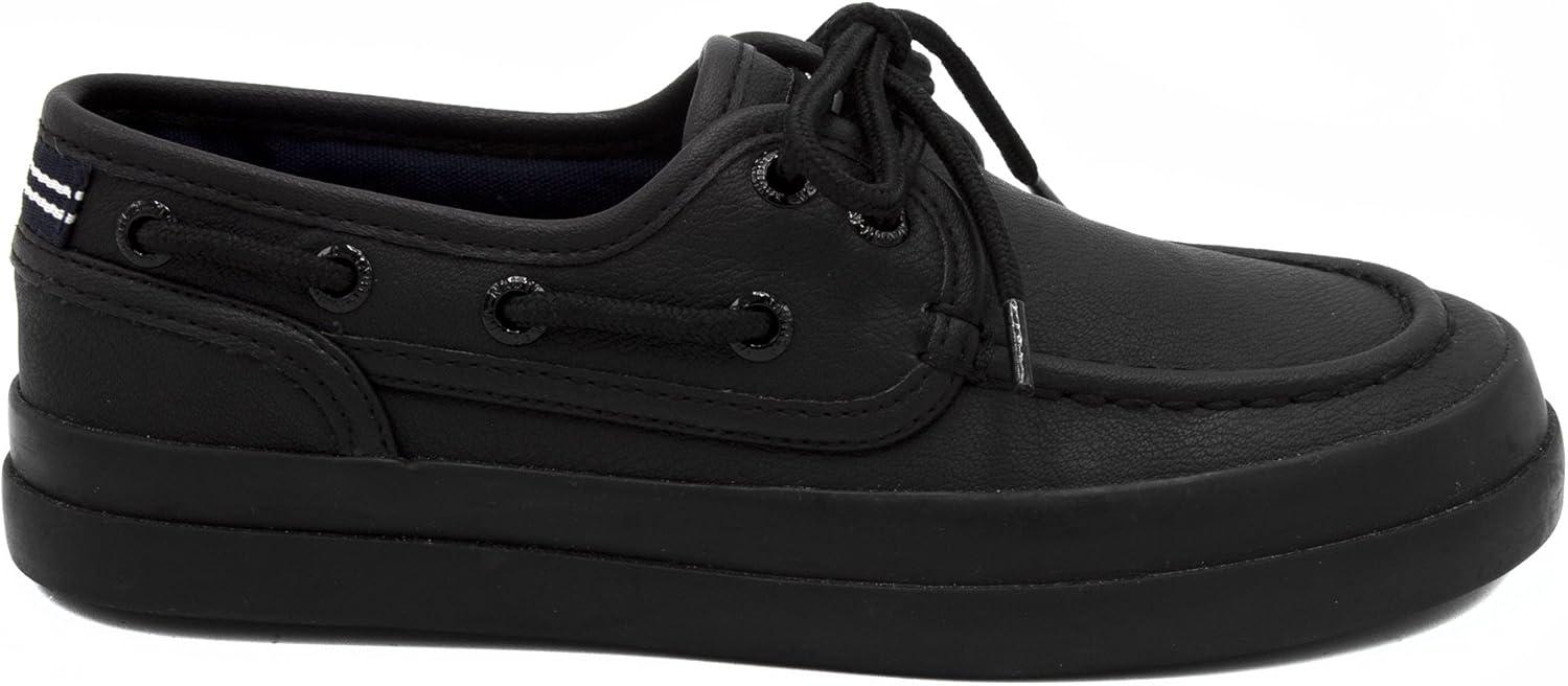 imageNautica Kids Casual Boat Shoe Loafers School Shoes for Boys ToddlerLittle KidBig KidAllover Black