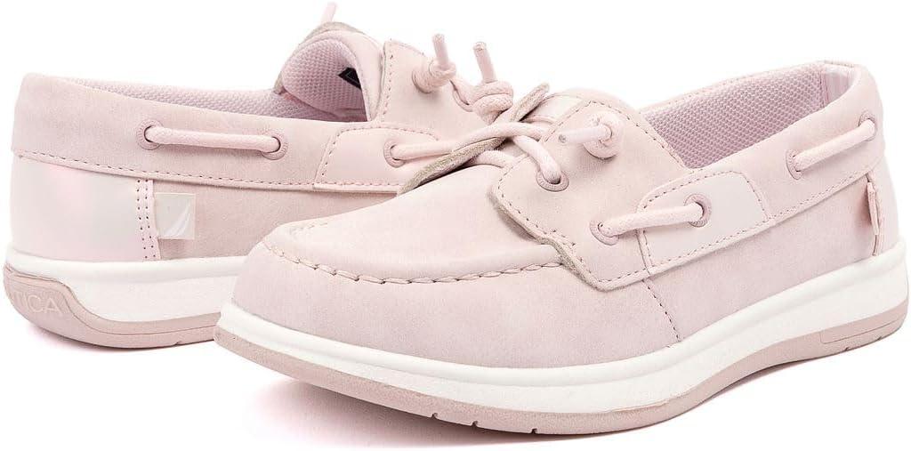 imageNautica Kids Casual Boat Shoe Loafers School Shoes for Boys ToddlerLittle KidBig KidBlush Pearl