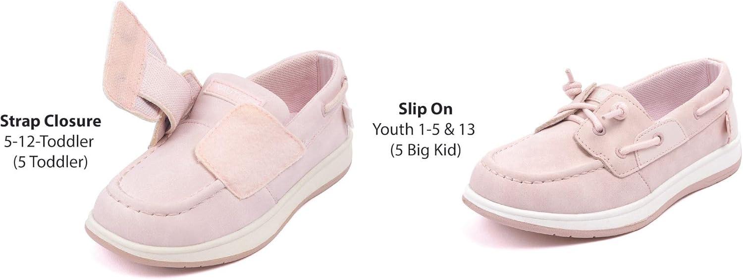 imageNautica Kids Casual Boat Shoe Loafers School Shoes for Boys ToddlerLittle KidBig KidBlush Pearl