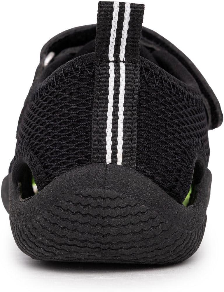 imageNautica Kids Protective Water ShoeClosedToe Sport Sandal Boy Girl Big KidLittle KidToddlerBlack Fresh Lime