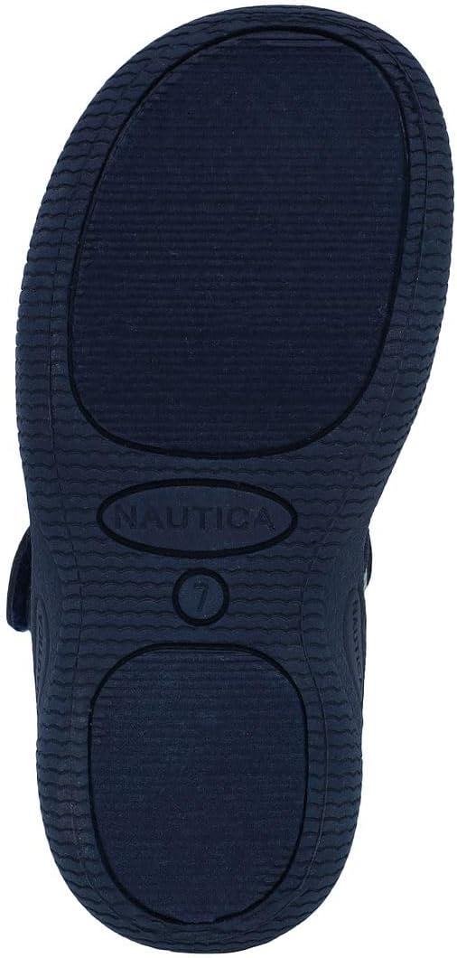 imageNautica Kids Protective Water ShoeClosedToe Sport Sandal Boy Girl Big KidLittle KidToddlerNavy Lime Heather