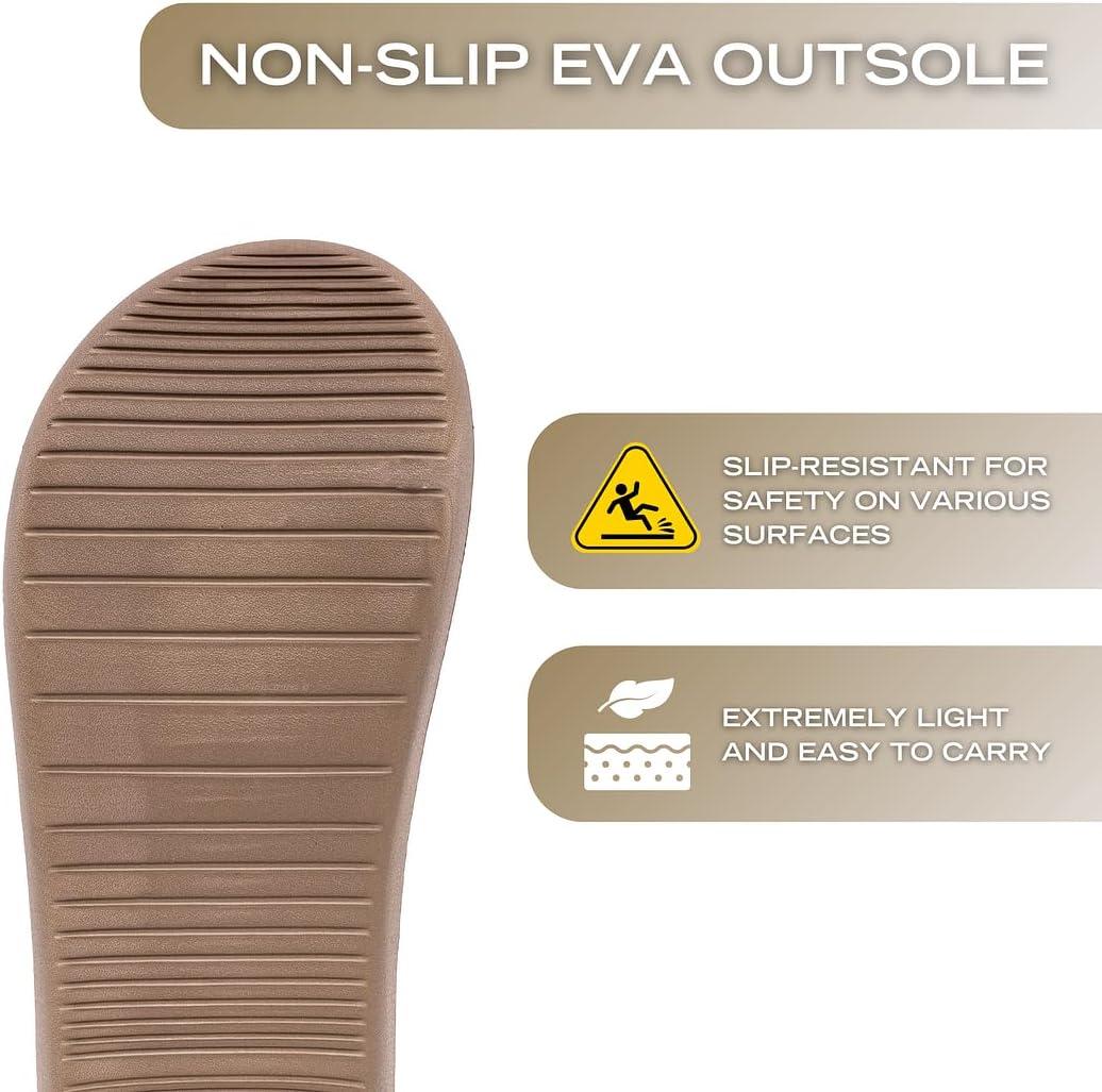 imageNautica Mens Athletic Slides Sport Shower Sandals for Indoor amp Outdoor Lightweight Durable and ComfortableDark Tan