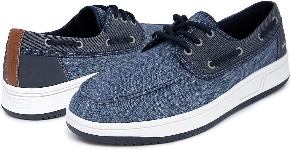 imageNautica Mens Casual Boat Shoes MocToe Loafers with Cushioned Insole Deck Fashion SneakerNavyando