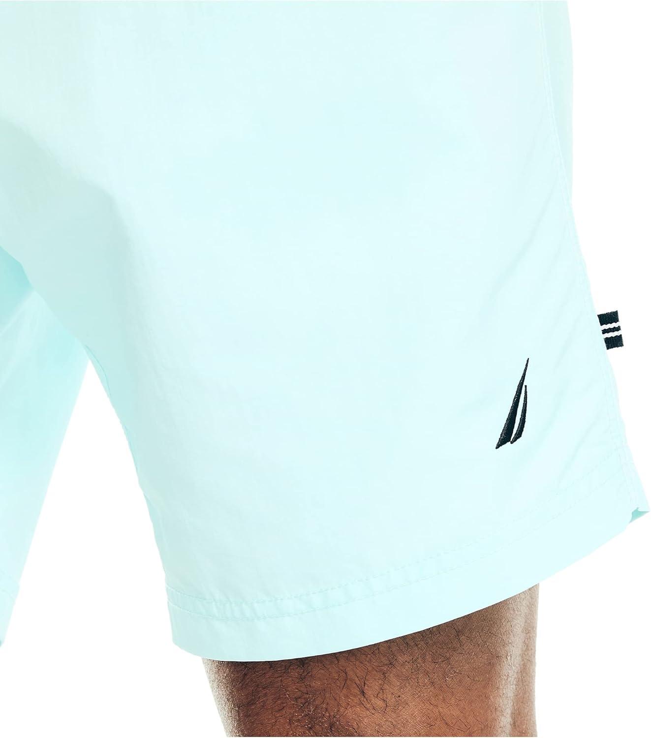 imageNautica Mens Colorblock QuickDry Swim ShortHighlight Pink