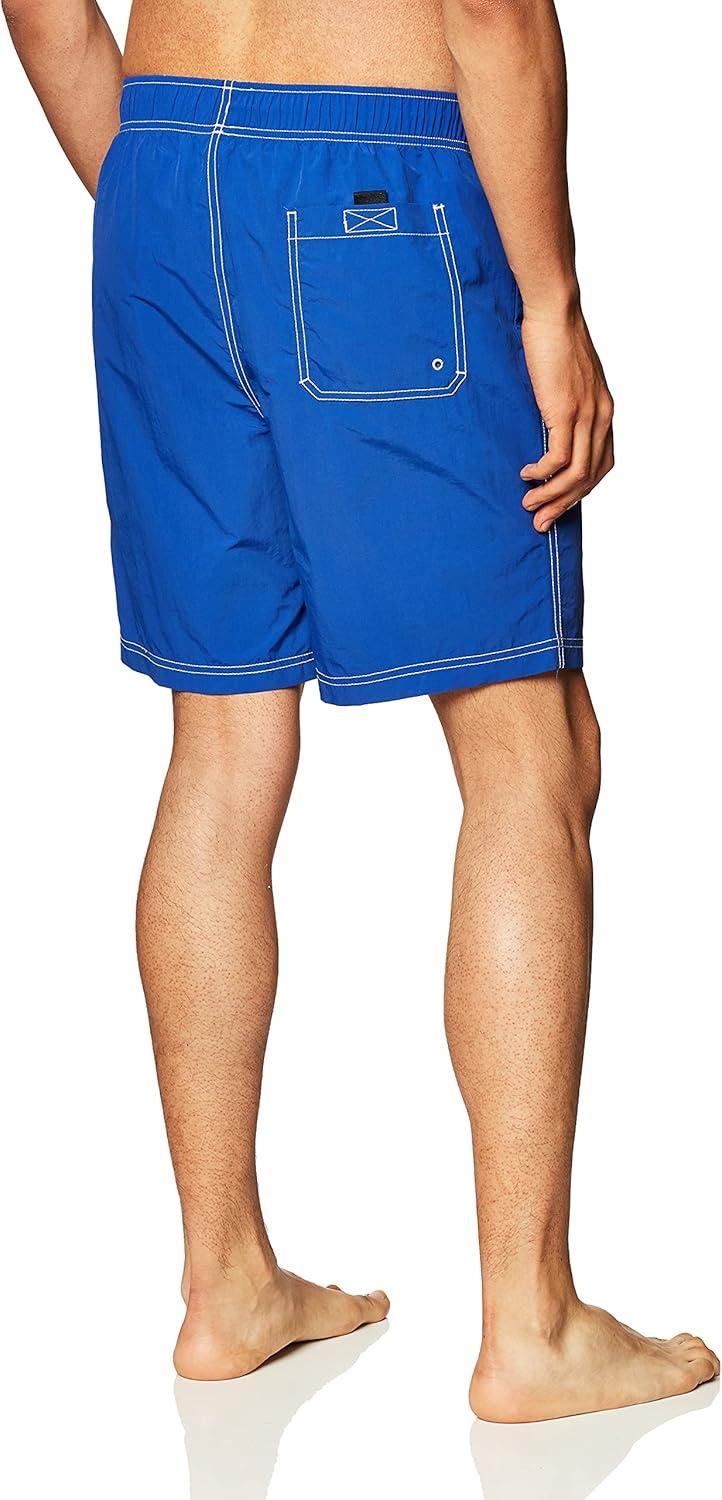 imageNautica Mens Quick Dry Solid Swim TrunkCobalt
