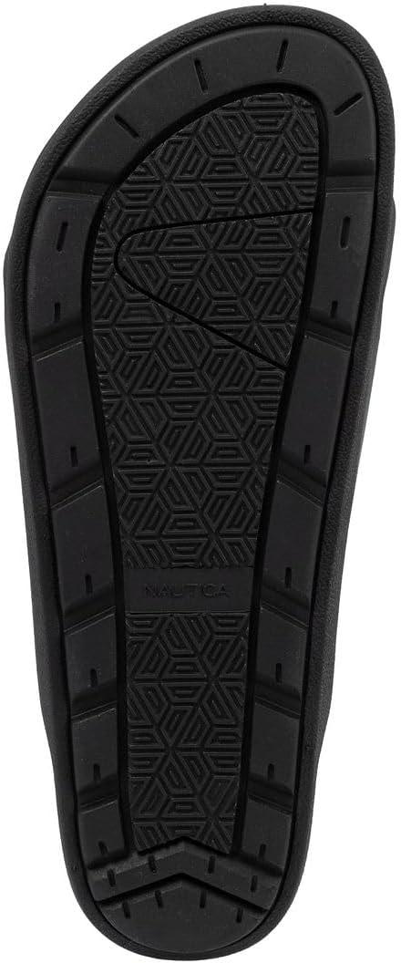 imageNautica Mens Sandals Casual Slides with 2 Adjustable Buckle Straps and Cork Footbed for Ultimate Comfort and Style RegularWide Width Big SizeChocolate