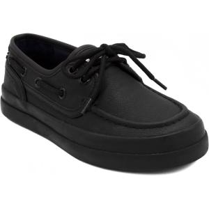 Nautica Kid’s Casual Boat Shoe Loafers – School Shoes for Boys (Toddler/Little Kid/Big Kid)(Allover Black)
