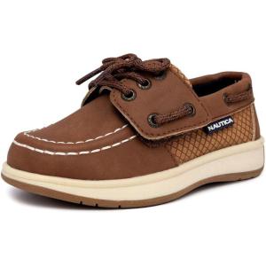Nautica Kid’s Casual Boat Shoe Loafers – School Shoes for Boys (Toddler/Little Kid/Big Kid)(Cognac-beni)