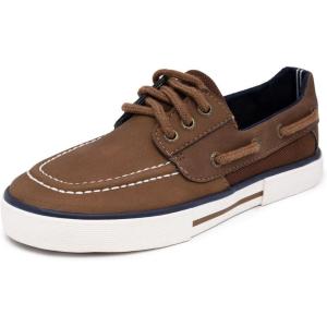Nautica Kid’s Casual Boat Shoe Loafers – School Shoes for Boys (Toddler/Little Kid/Big Kid)(Paru-dark Tan)