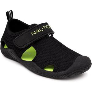 Nautica Kids Protective Water Shoe,Closed-Toe Sport Sandal |Boy – Girl (Big Kid/Little Kid/Toddler)(Black Fresh Lime)