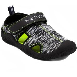 Nautica Kids Protective Water Shoe,Closed-Toe Sport Sandal |Boy – Girl (Big Kid/Little Kid/Toddler)(Black Multi)
