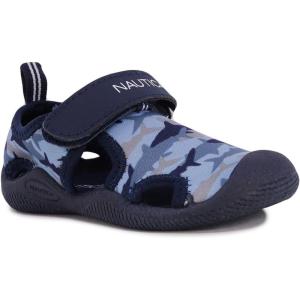 Nautica Kids Protective Water Shoe,Closed-Toe Sport Sandal |Boy – Girl (Big Kid/Little Kid/Toddler)(Navy Shark Camo)