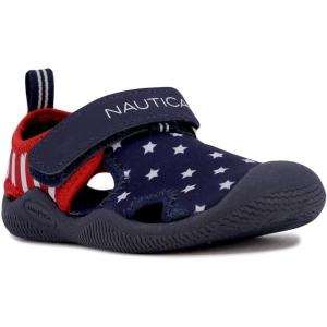 Nautica Kids Protective Water Shoe,Closed-Toe Sport Sandal |Boy – Girl (Big Kid/Little Kid/Toddler)(Stars and Stripes)