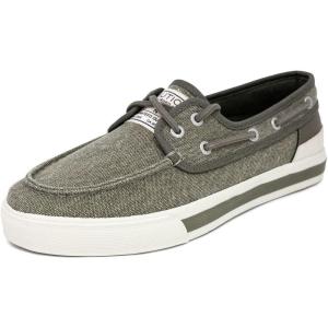 Nautica Men’s Casual Boat Shoes, Moc-Toe Loafers with Cushioned Insole, Deck Fashion Sneaker(Olive-jempol)