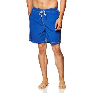 Nautica Men’s Quick Dry Solid Swim Trunk(Cobalt)
