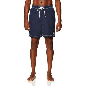 Nautica Men’s Quick Dry Solid Swim Trunk(Navy)