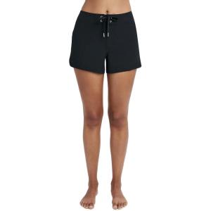 Nautica Womens Board Shorts 3” Inseam – Quick-Dry Swim Shorts, Surf, Beach Wear, Bikini Cover-up(Black)