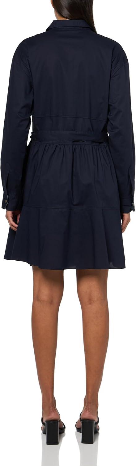 imageNautica Womens Long Sleeve Collared Button Shirt DressNight Sky