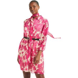Nautica Women’s Short Sleeve Soft Everyday Sport Dress(Aster Pink Multi)