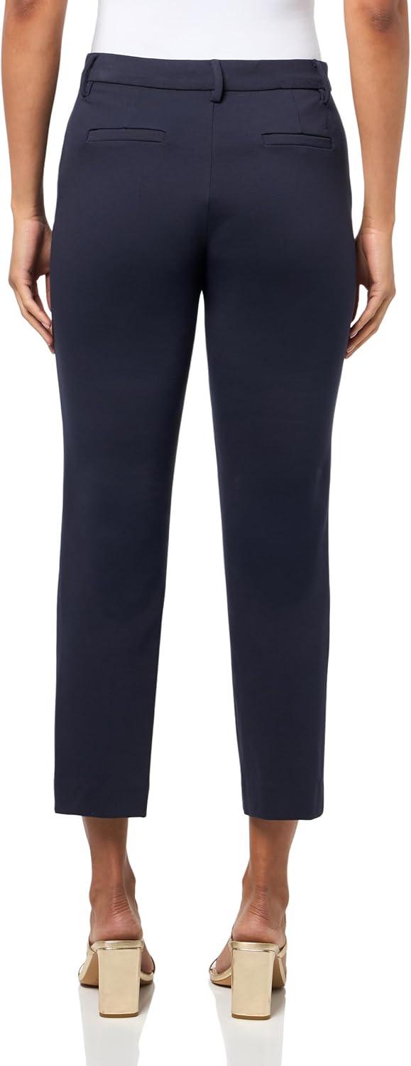imageNautica Womens Solid Montauk Ponte TrouserNight Sky