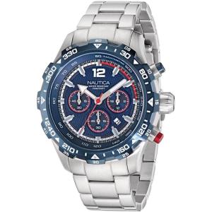 Nautica Men’s Stainless Steel Bracelet Watch (Model: NAPNSS404)