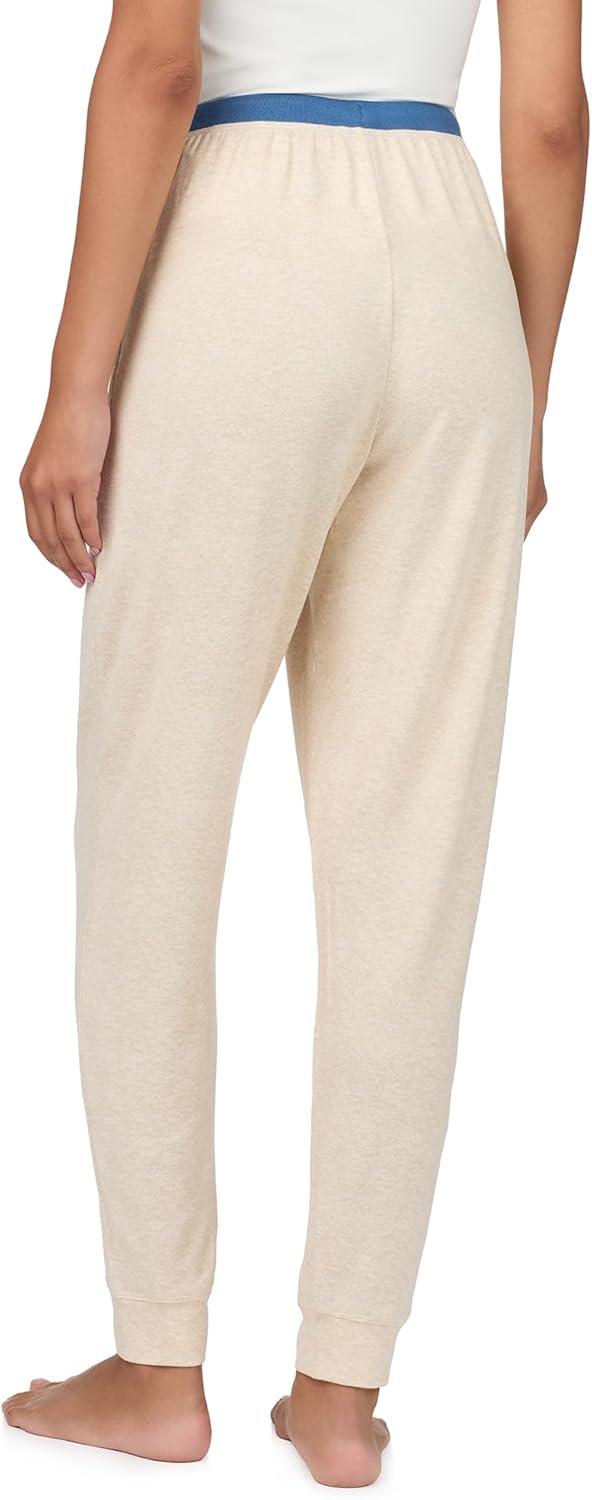 imageNautica Womens Jogger Pajama Pants with Pockets Soft Lightweight amp Cozy Sweater Knit PJ Bottoms Sleepwear amp LoungewearOatmeal Heather