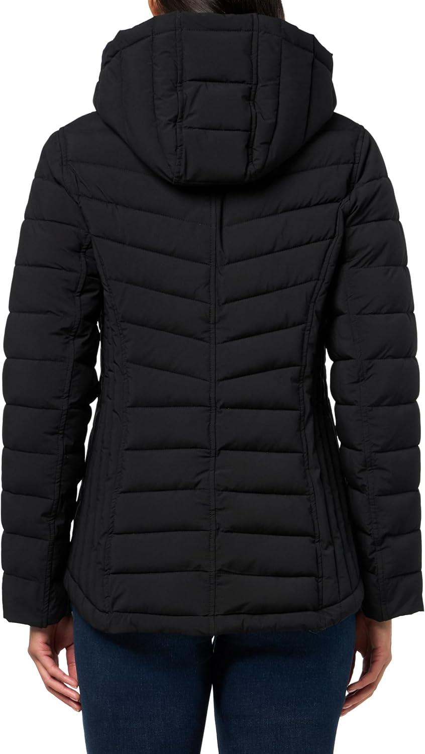 imageNautica Womens Short Chevron Packable Down JacketBlack
