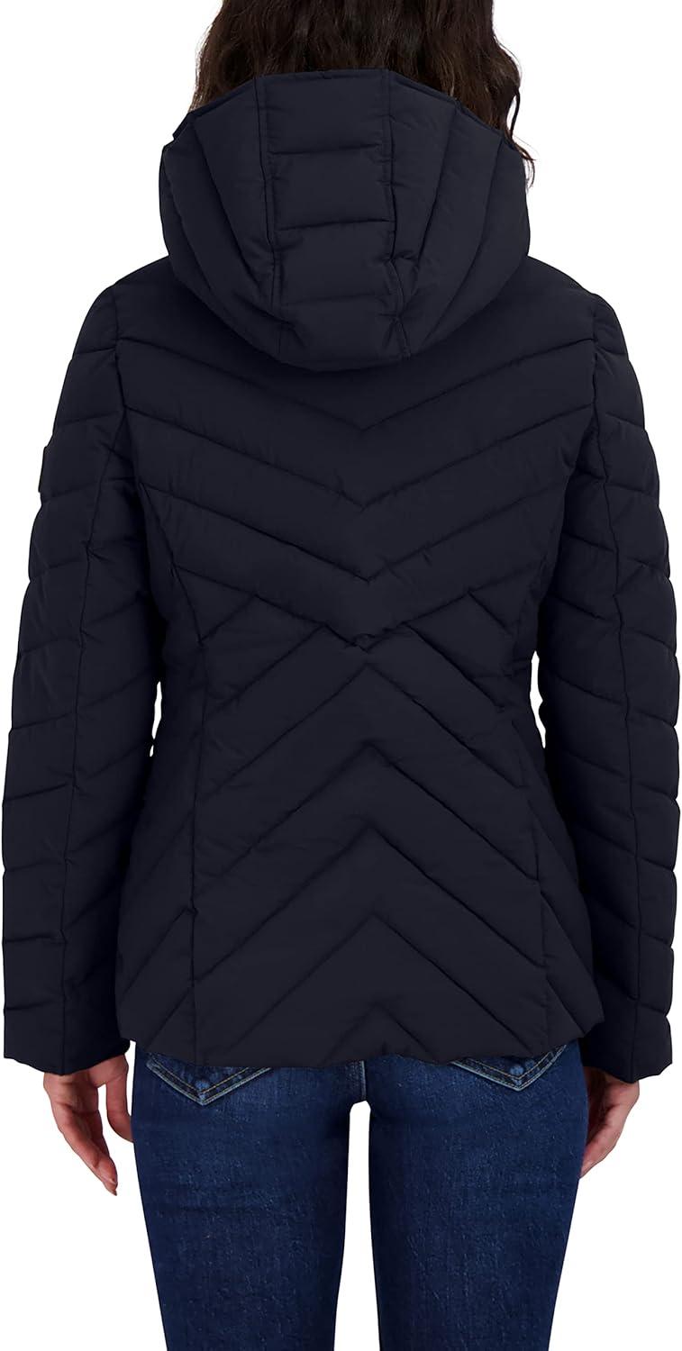 imageNautica Womens Short Chevron Packable Down JacketBluenight Navy