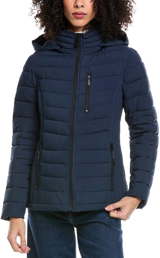 imageNautica Womens Short Chevron Packable Down JacketNavy Seas