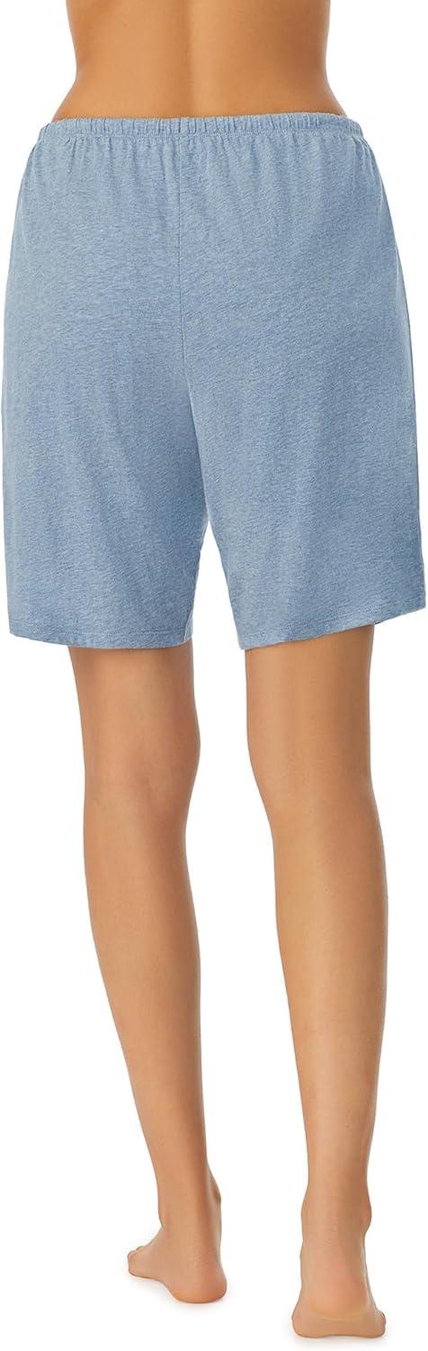 imageNautica Womens Sleep Bermuda Shorts Lightweight Breathable Pajama Bottoms Cotton Knit Jersey Sleepwear and LoungewearHeather Blue