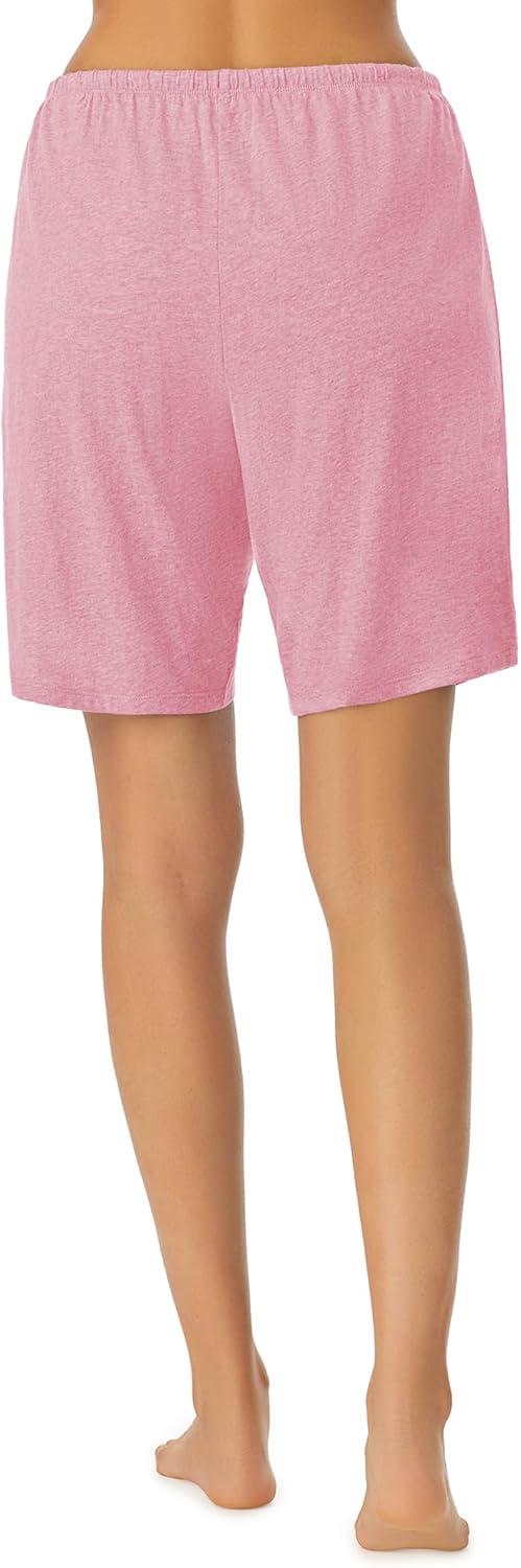 imageNautica Womens Sleep Bermuda Shorts Lightweight Breathable Pajama Bottoms Cotton Knit Jersey Sleepwear and LoungewearHeather Pink