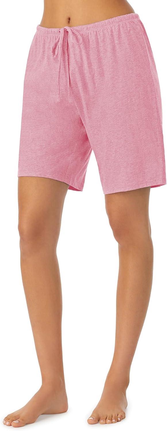 imageNautica Womens Sleep Bermuda Shorts Lightweight Breathable Pajama Bottoms Cotton Knit Jersey Sleepwear and LoungewearHeather Pink