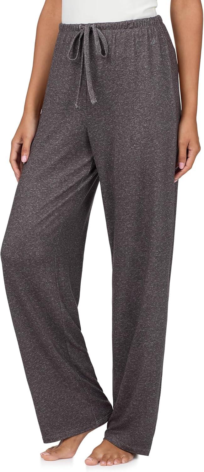 imageNautica Womens Sleepwear amp Loungewear Sweater Knit Wide Leg Lounge Pajama Pants Lightweight Soft amp Cozy PJs for WomenGrey Heather