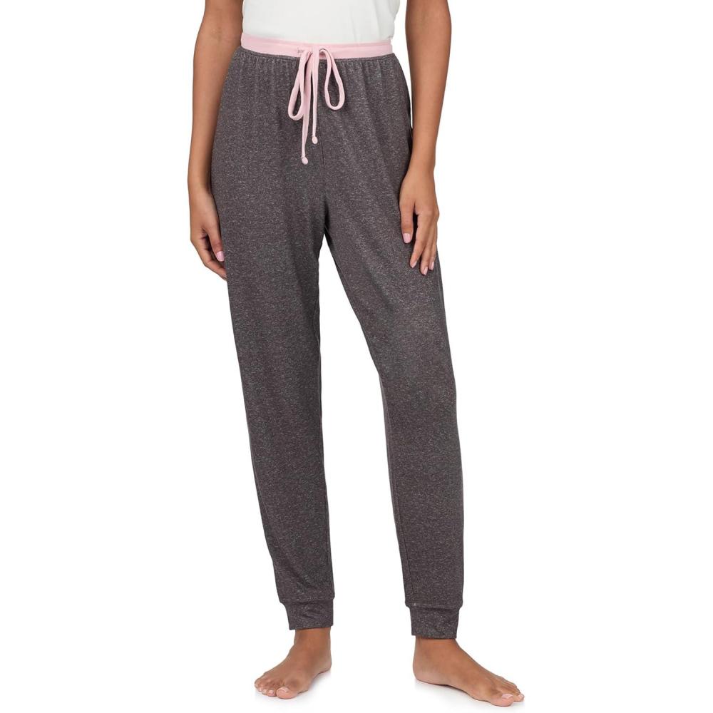 imageNautica Womens Jogger Pajama Pants with Pockets  Soft Lightweight amp Cozy Sweater Knit PJ Bottoms  Sleepwear amp LoungewearGrey Heather