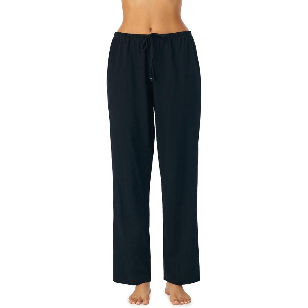 imageNautica Womens Pajama Pants Lightweight Wide Leg Lounge Pants Cotton Knit Jersey Sleepwear Loungewear PJs for WomenBlack