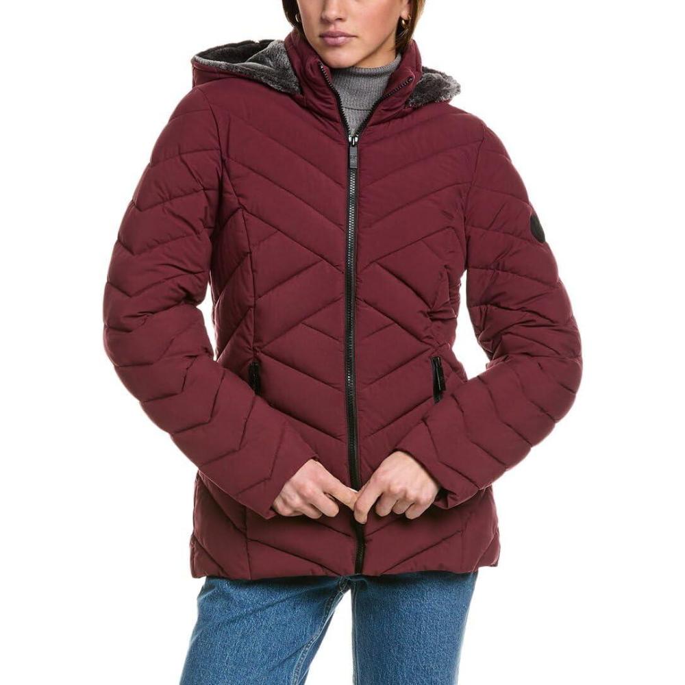 imageNautica Womens Short Chevron Packable Down JacketSpice
