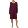 imageNautica Womens UltaSoft Sleepwear amp Loungewear  Long Sleeve Sweater Knit Lightweight amp Cozy Nightgown Lounge DressBurgundy