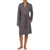 imageNautica Womens UltraSoft Robe  Lightweight amp Cozy Long Sleeve Knee Length Bathrobe  Sweater Knit Sleepwear amp LoungewearGrey Heather