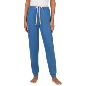 Nautica Womens Jogger Pajama Pants with Pockets – Soft, Lightweight & Cozy Sweater Knit PJ Bottoms – Sleepwear & Loungewear(Blue)