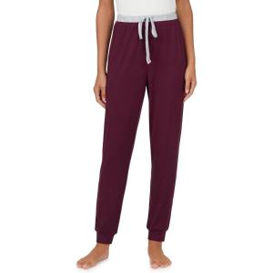 Nautica Womens Jogger Pajama Pants with Pockets – Soft, Lightweight & Cozy Sweater Knit PJ Bottoms – Sleepwear & Loungewear(Burgundy)